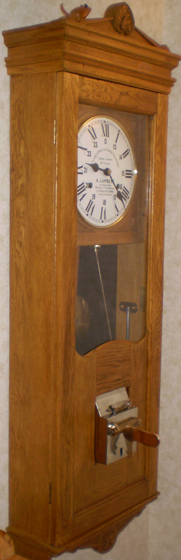 Lambert clock side view