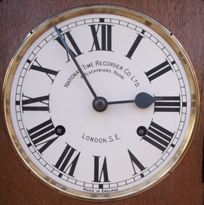 1920's National Time Recorder Short Case Dial