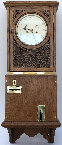A restored very early Stockall card recorder