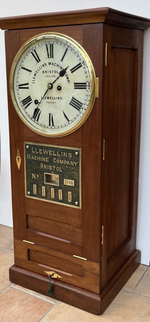 A restored Llewellin time check machine