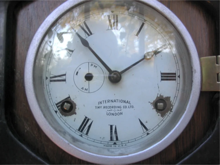 Dey Time Register clock dial