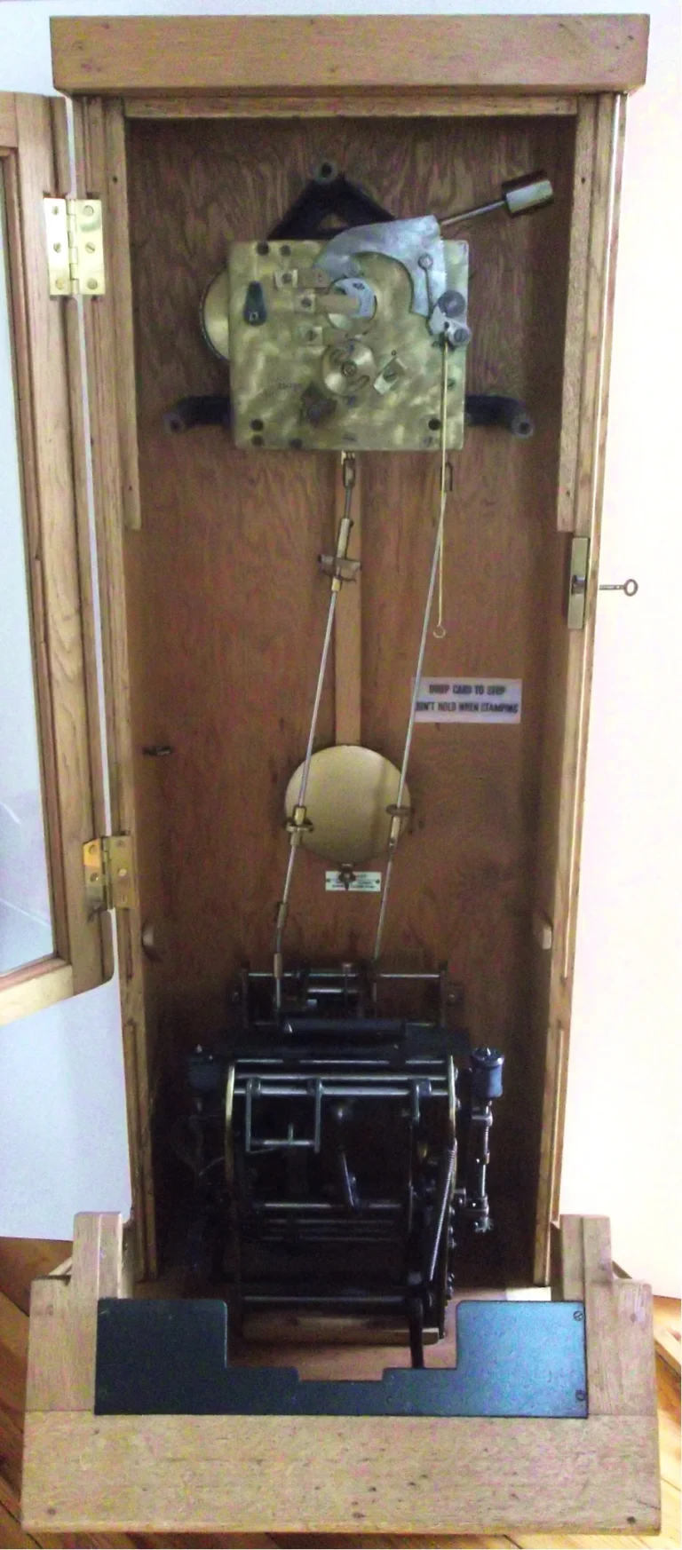 Gledhill-Brook card recorder front view with door open