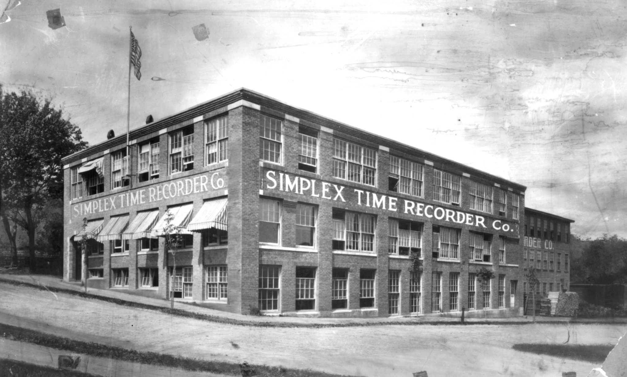 The Simplex Time Recorder Company building in Gardner, Massachusetts, USA