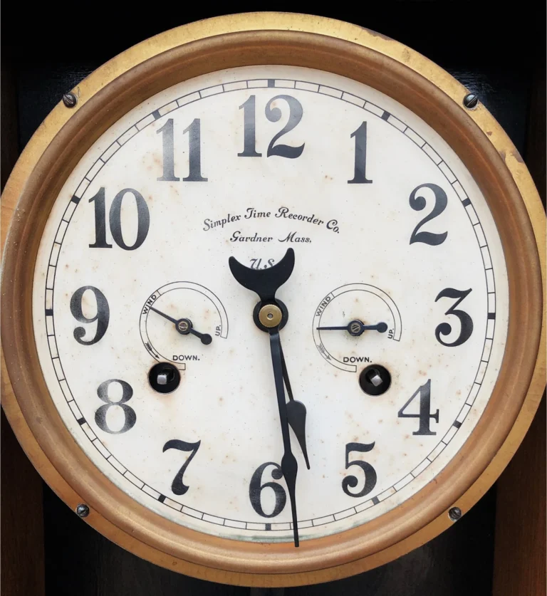 Simplex Job Timer clock dial