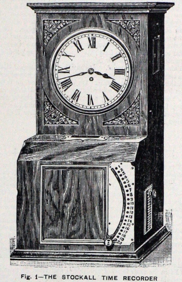 Sketch of Stockall time recorder
