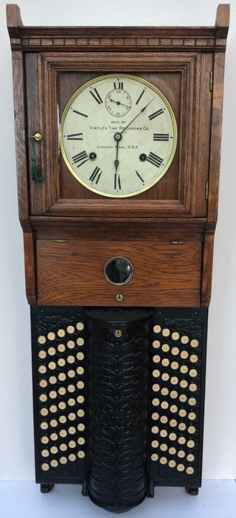 Restored Simplex button press time recorder