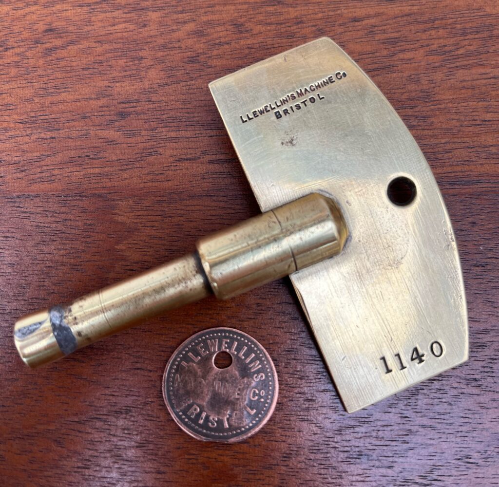 Llewellin time check machine clock key and check