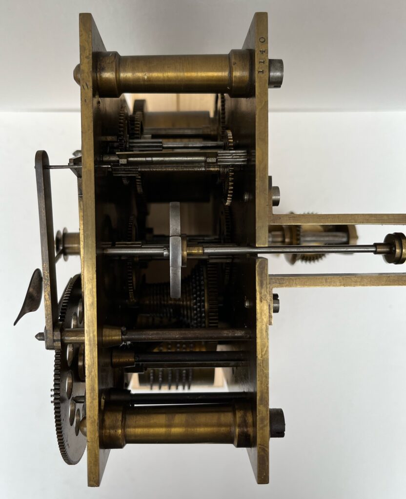 Llewellin time check machine fusee clock movement