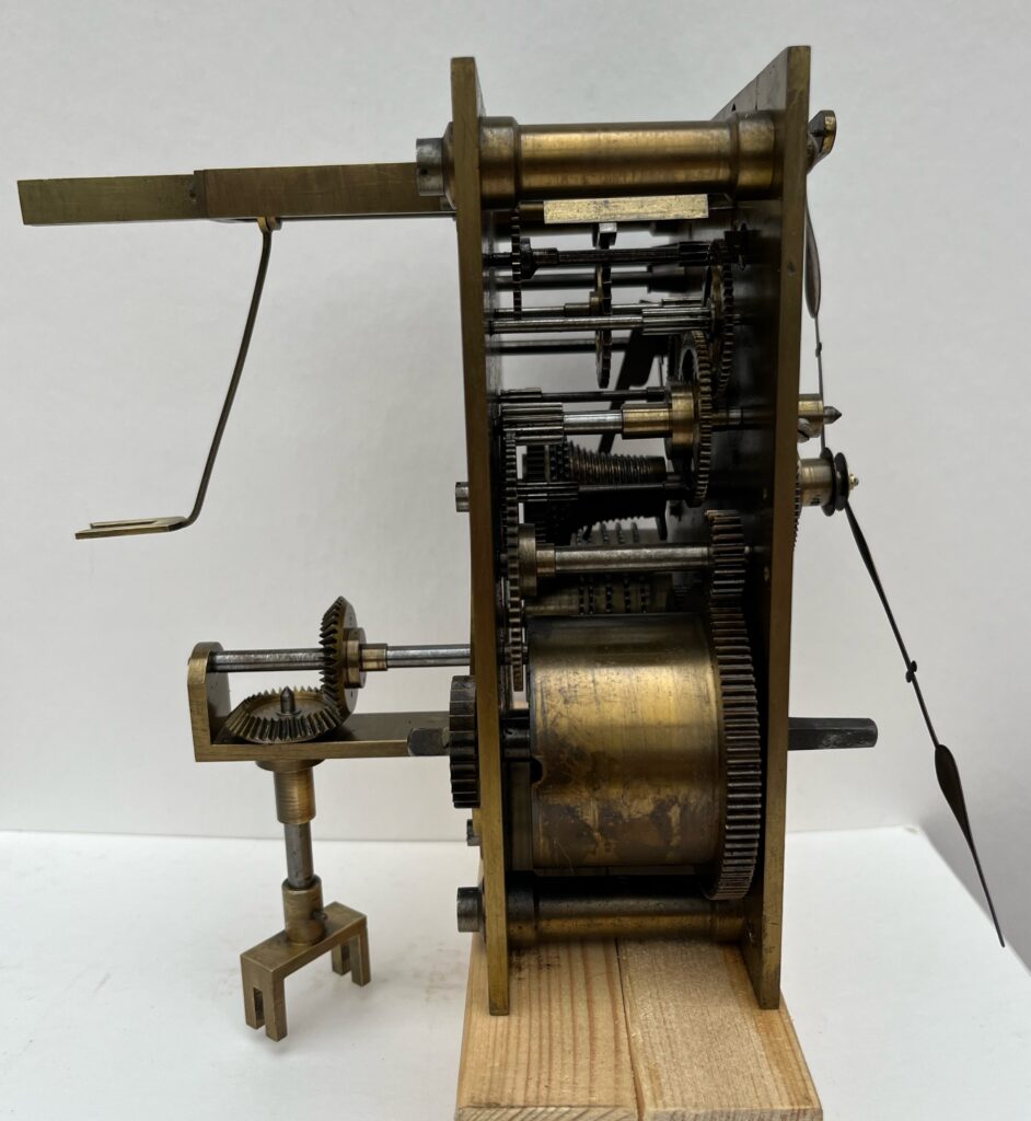 Llewellin time check machine fusee clock movement