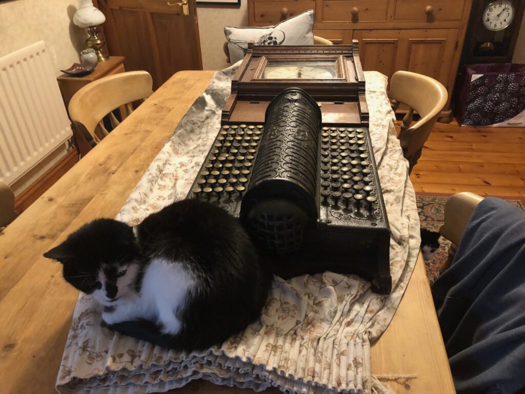 Simplex Time Recorder before restoration